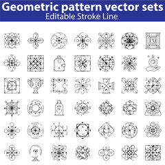Geometric Vector Pattern Set &ndash; Abstract Shapes, Modern Backgrounds, Minimal Design, and Decorative Illustration Collection