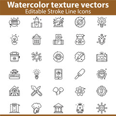 Watercolor Texture Vectors – Abstract, Artistic, Paint, Background, and Creative Design Collection