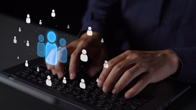 People networking, business connections, digital networking platforms, professional collaboration, and expanding opportunities through business relationship building and engagement. Muxer