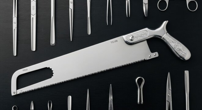 thumbnail image 2 of 12” Satterlee Bone Saw – Orthopedic Surgical & Veterinary Instrument – Stainless Steel By AA Pro 2 of 6