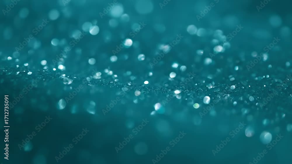 Aufkleber teal bokeh sparkle background - soft teal background with a gentle horizontal blur and elegant textu