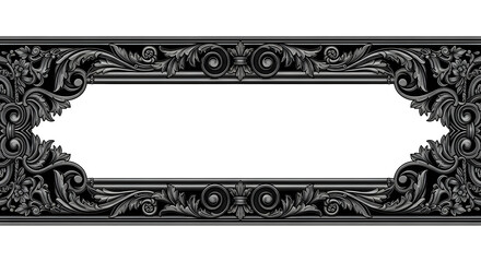 antique frame with clipping path