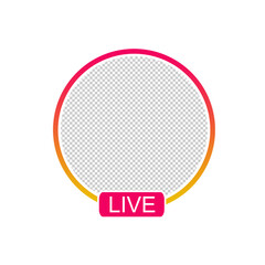 live streaming social media icon concept