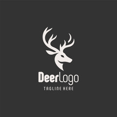 Authentic Deer Outline Logo Icon