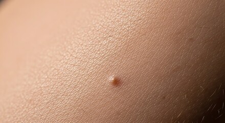 Fototapeta premium Small Flesh Colored Bump on Skin.