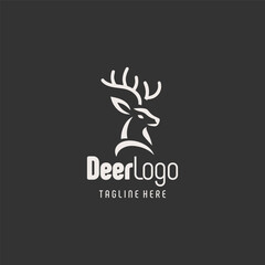 Refined Minimalist Deer Logo Art