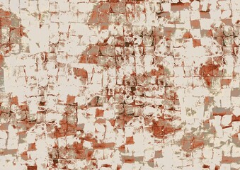 Earth Tone Tile Pattern Background – Beige and Brown Brick and Stone Pavement Design