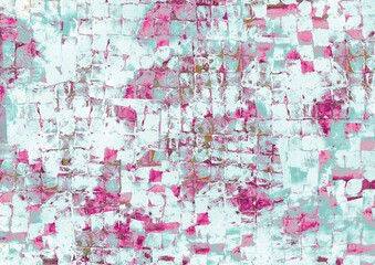 Pink Beige Shabby Chic Tile and Brick Background