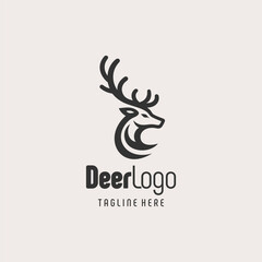 Professional Deer Logo Branding Concept