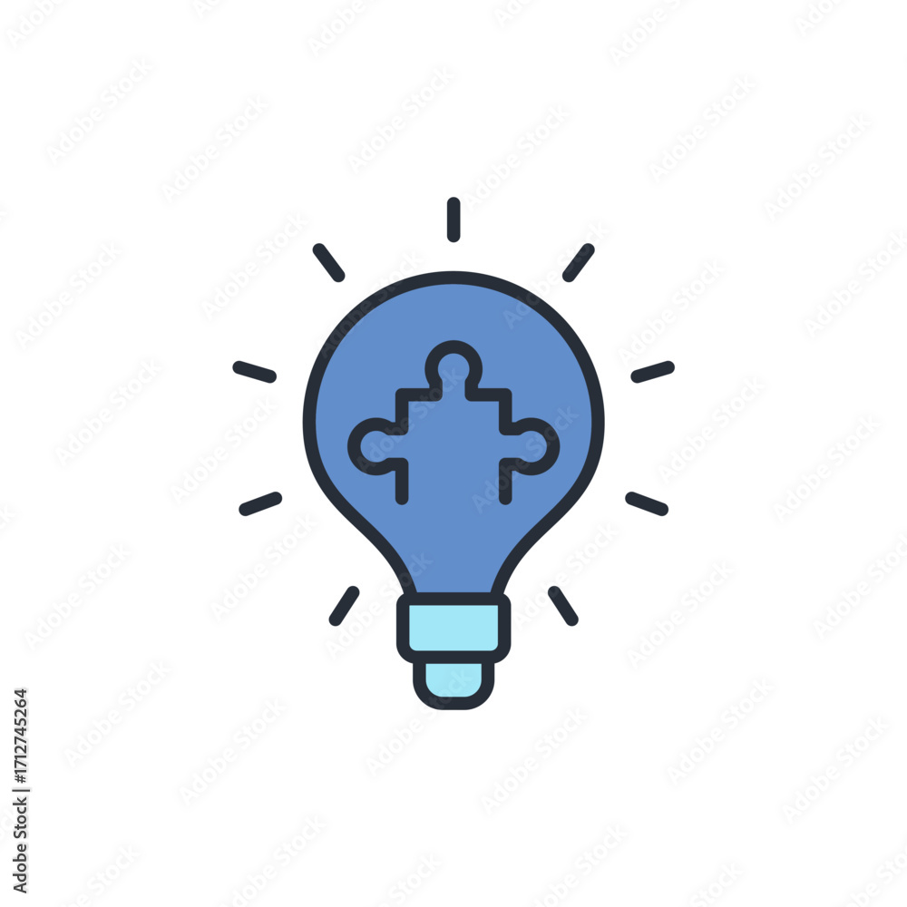 Poster idea icon. vector.editable stroke.linear style sign for use web design,logo.symbol illustration.