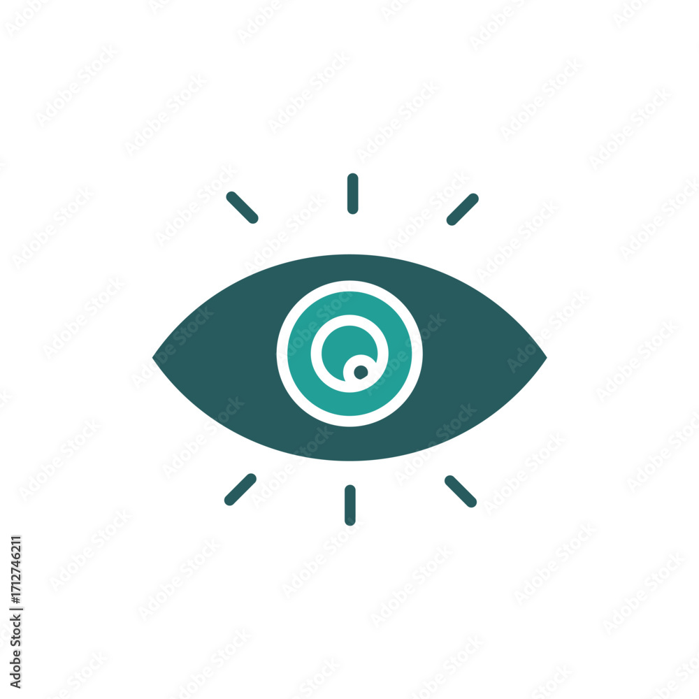 Poster visioni con. vector.editable stroke.linear style sign for use web design,logo.symbol illustration.
