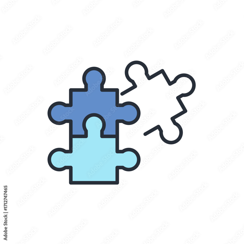 Poster problem solving icon. vector.editable stroke.linear style sign for use web design,logo.symbol illust