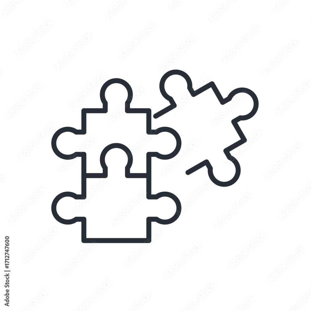 Poster problem solving icon. vector.editable stroke.linear style sign for use web design,logo.symbol illust
