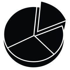 pie chart data vector icon