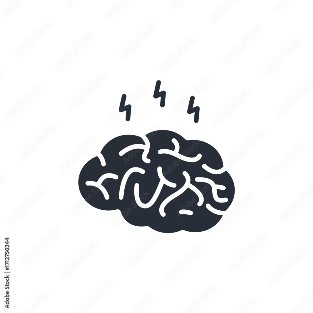 Poster brainstorming icon. vector.editable stroke.linear style sign for use web design,logo.symbol illustra