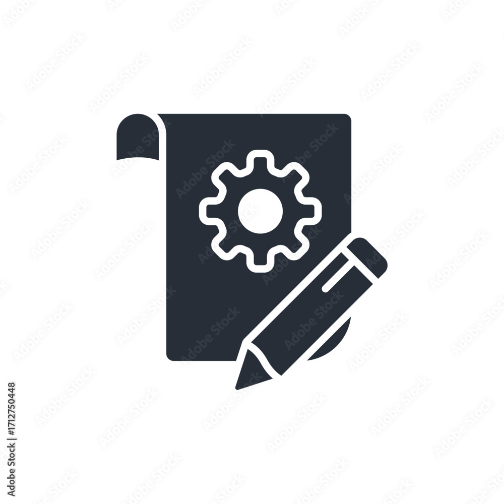 Poster prototype icon. vector.Editable stroke.linear style sign for use web design,logo.Symbol illustration.