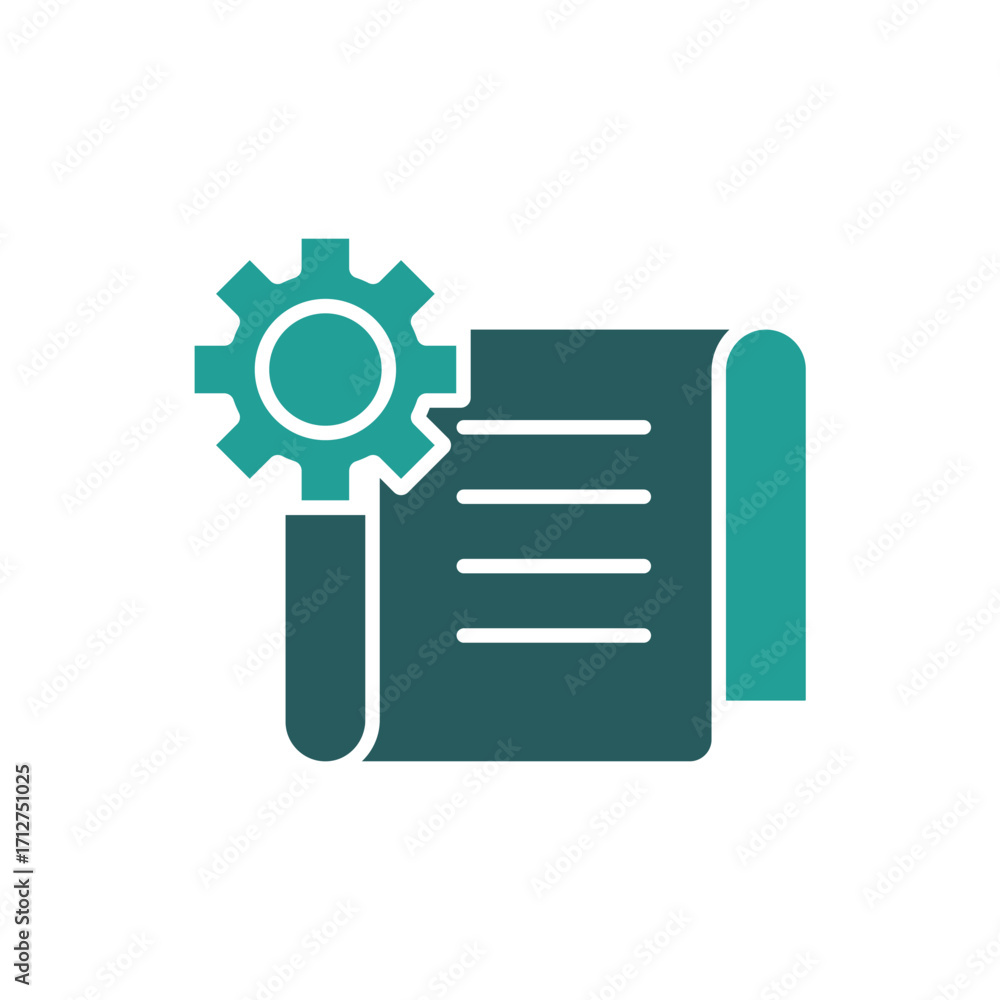 Poster content creation icon. vector.editable stroke.linear style sign for use web design,logo.symbol illus