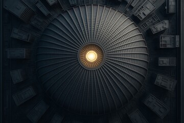 Abstract Futuristic Dome Architecture