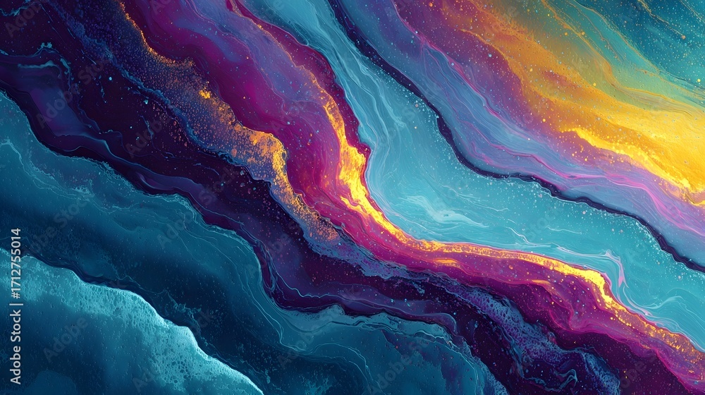 Poster this mesmerizing abstract artwork features a fluid like composition with intersecting currents of de