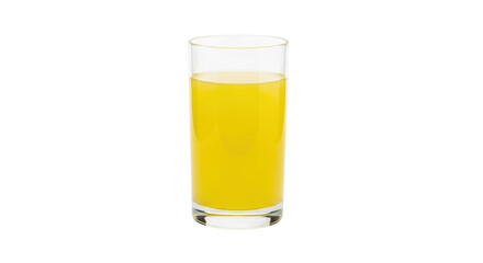 Isolated glass of fresh and tasty natural orange juice for a healthy breakfast drink