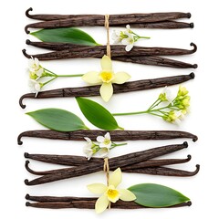 leaves  Flat pattern background. Top lay Heap  with pineapple green sliced isolated Sliced white on view.  detail