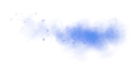 Ethereal Blue Mist and Fog with Soft Smoke Swirls and Dust Explosion, Transparent Haze, and Dreamy Atmospheric Effect for Abstract Backgrounds