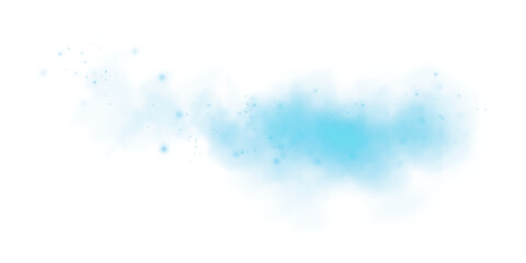 Ethereal Blue Mist and Fog with Soft Smoke Swirls and Dust Explosion, Transparent Haze, and Dreamy Atmospheric Effect for Abstract Backgrounds