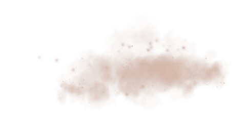 Ethereal Chocolate Brown Mist and Fog with Soft Smoke Swirls and Dust Explosion, Transparent Haze, and Dreamy Atmospheric Effect for Abstract Backgrounds