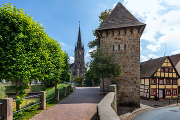 auf der Stadtmauer in Rinteln

