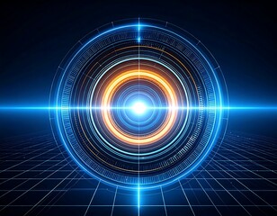 Futuristic digital interface