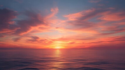 Obraz premium Blurry sunset over water (2)