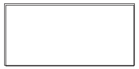 A double-lined black rectangular frame against a white background creates a clean, modern border ideal for showcasing content and adding a touch of elegance to various designs