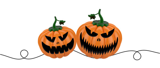 vector illustration of a pumpkins