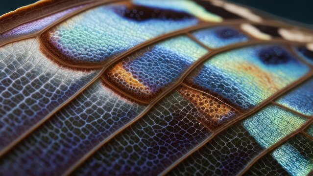 Close-up butterfly wing texture