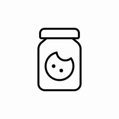 cookie jar icon sign vector
