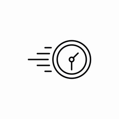 fast time express icon sign vector
