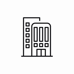 modern building apartment icon sign vector