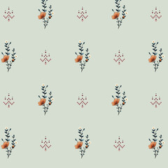 seamless background with birds