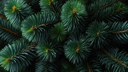 Close-up of fir tree branches