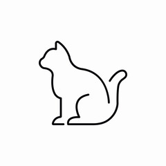 pet cat icon sign vector