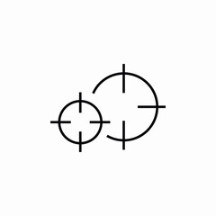 targeting audience icon sign vector