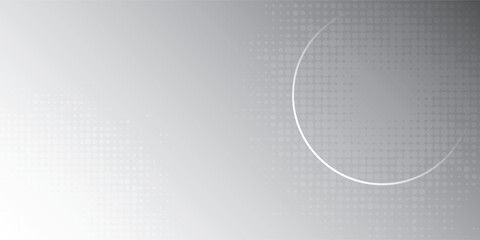 Subtle gradient silver background with a dotted pattern, creating a minimalist and modern aesthetic accented by a sleek, curved white line, for versatile design applications