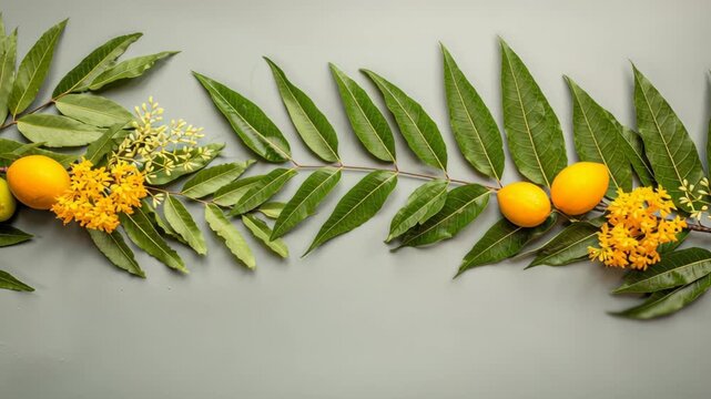 Ugadi Festival Decoration with Neem and Mango Leaves