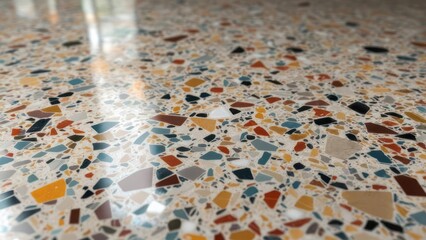Colorful mosaic surface