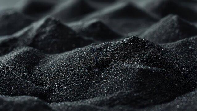 Dark granular substance in mounds