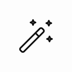 magic wand icon sign vector
