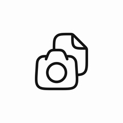 photo camera raw file icon sign vector