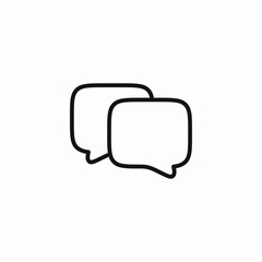 speech bubbles chat icon sign vector