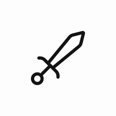 sword weapon icon sign vector