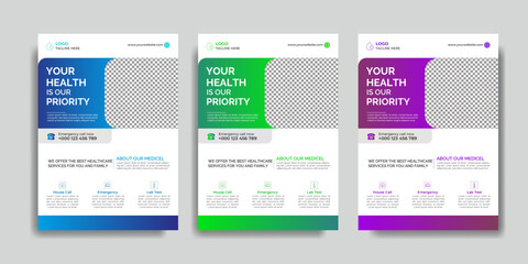 Medical Flyer Design 1 in 3 Color